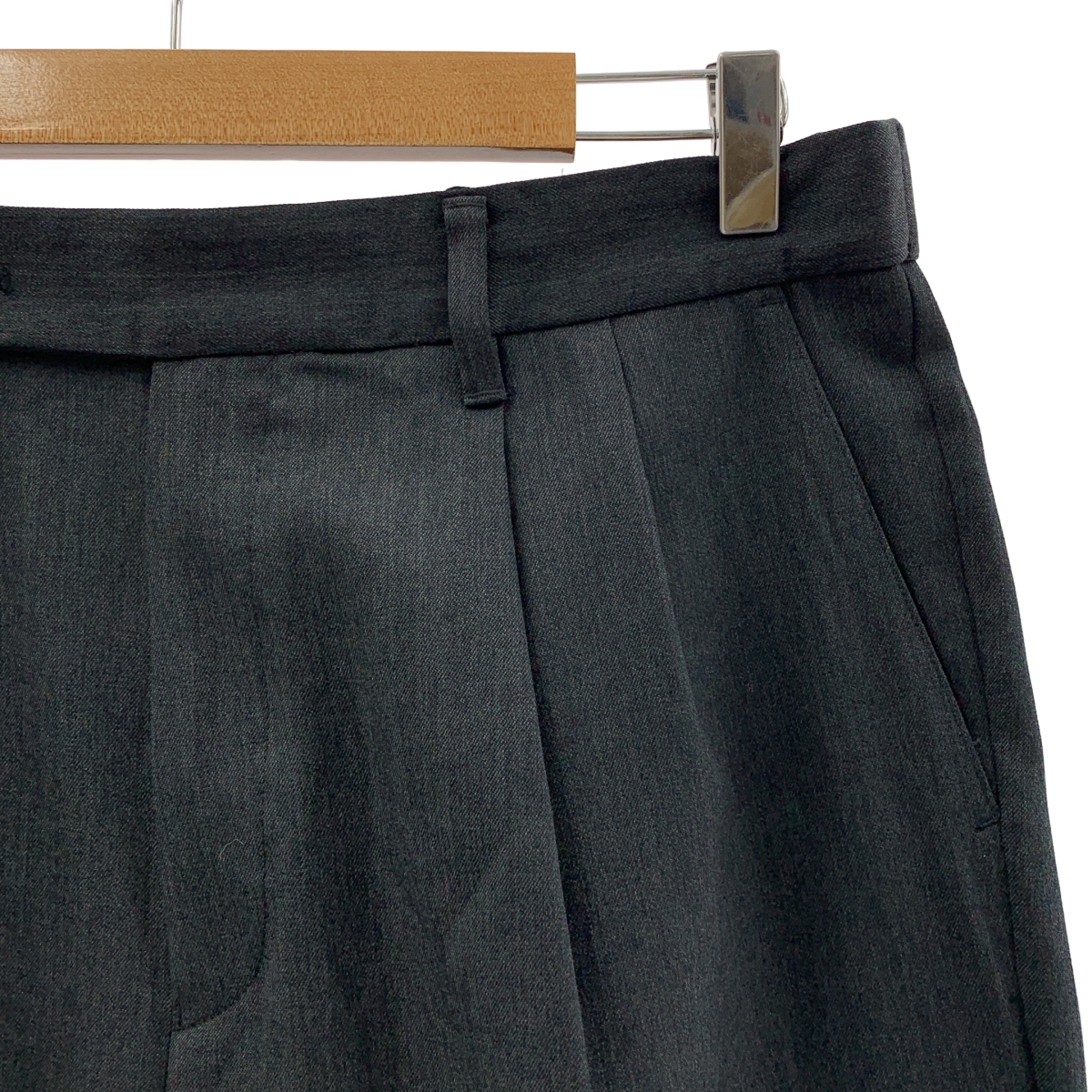 その他 new basic / ドローストリング ウールツイルテーパードスラックス パンツ