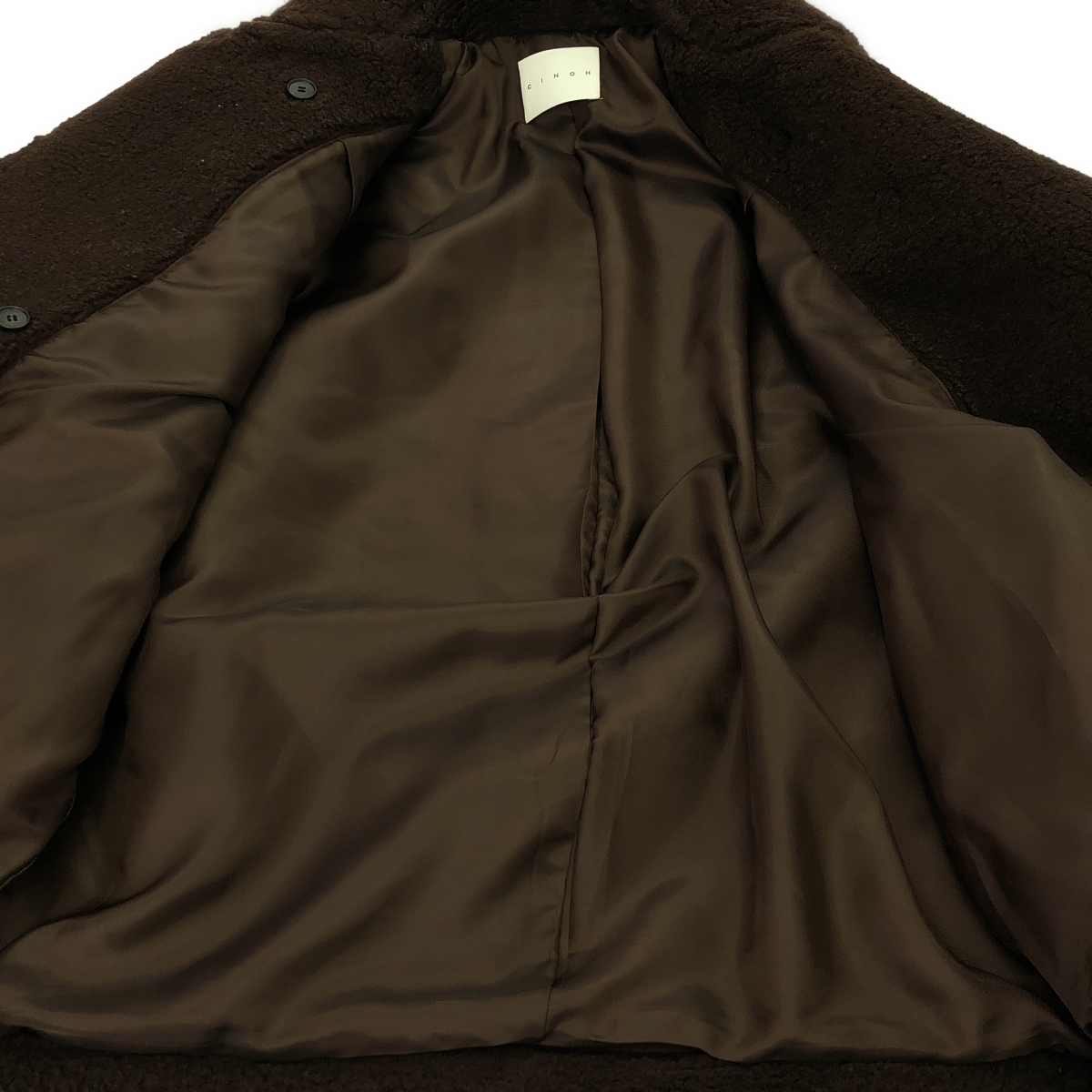 CINOH / チノ CI BOA COCOON COAT / オーバー ボアコート / 総裏地