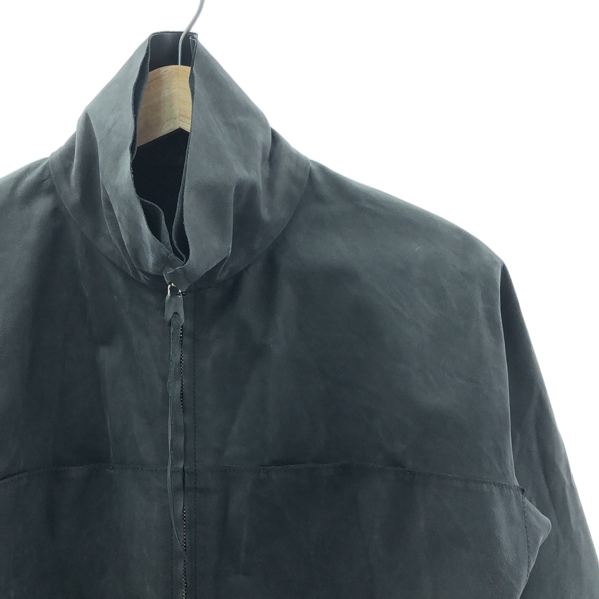 m.a+ / エムエークロス H252DZ DAV0.5 / ZIPPED TALL COLLAR LEATHER SHIRT レザー シャツ ジャケット