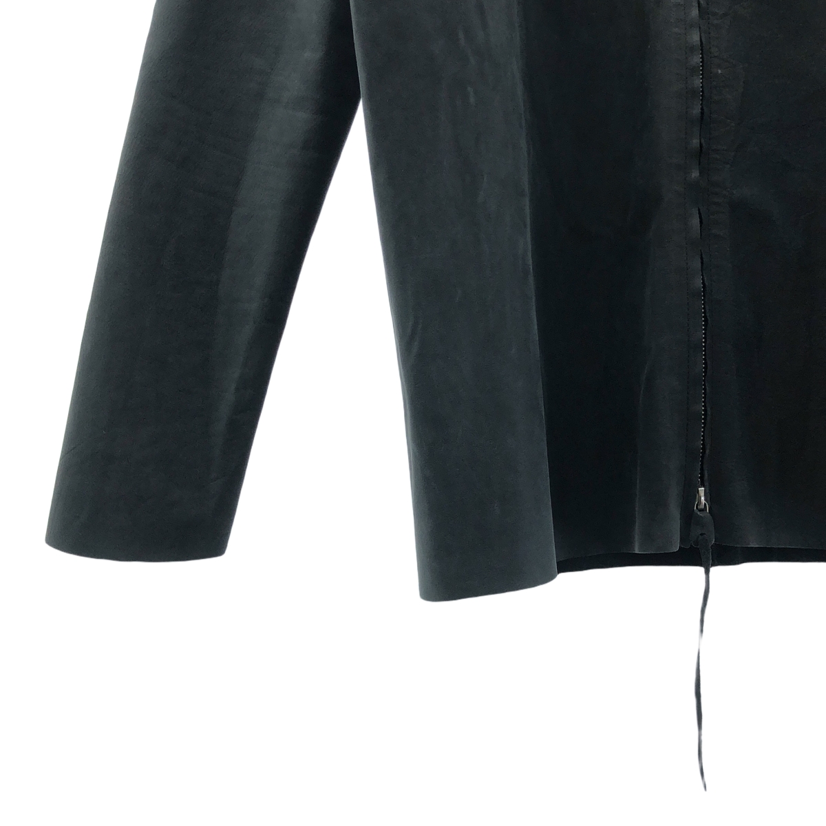 m.a+ / エムエークロス H252DZ DAV0.5 / ZIPPED TALL COLLAR LEATHER SHIRT レザー シャツ ジャケット