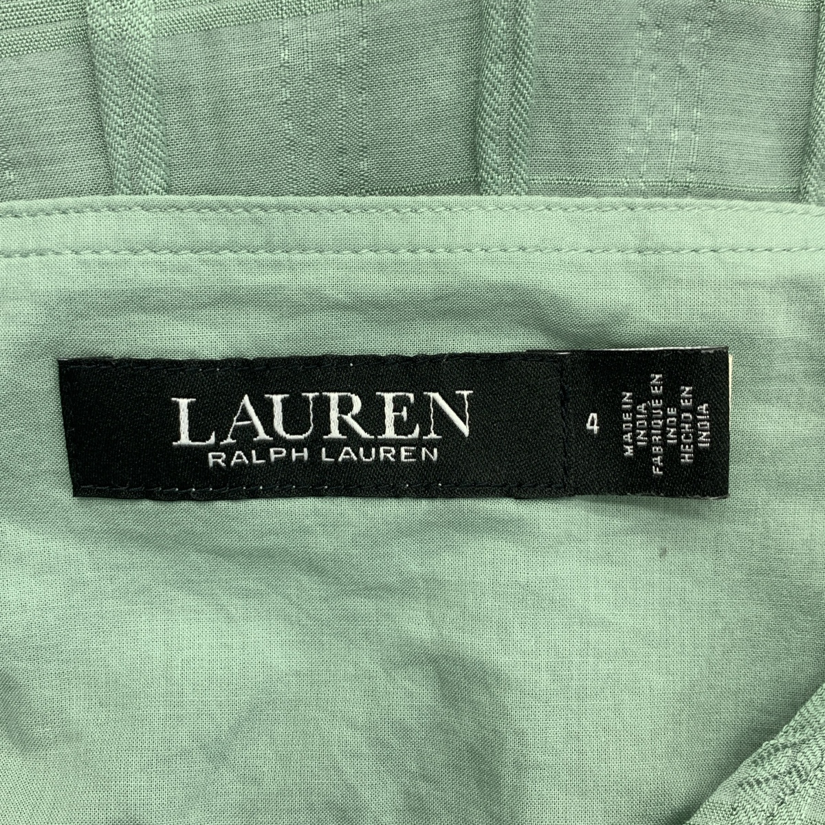 Lauren Ralph Lauren / ローレンラルフローレン レーヨン コットン Vネック ワンピース