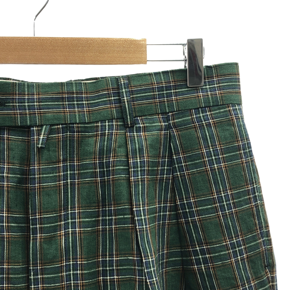 NEAT / ニート LINEN H CHECK WIDE TYPE1 チェック リネン ワイドパンツ