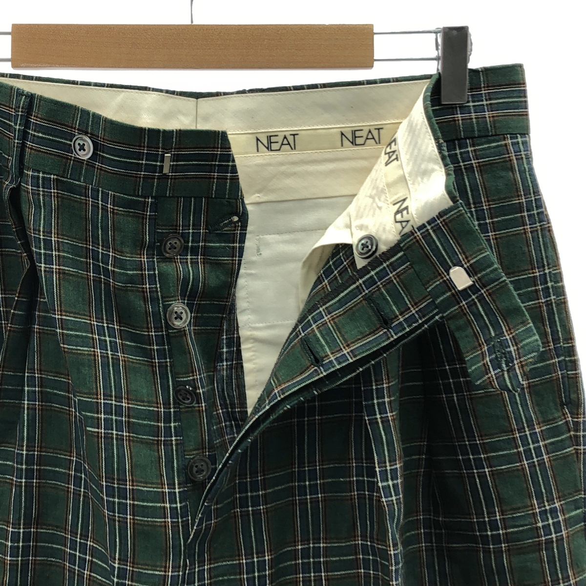NEAT / ニート LINEN H CHECK WIDE TYPE1 チェック リネン ワイドパンツ