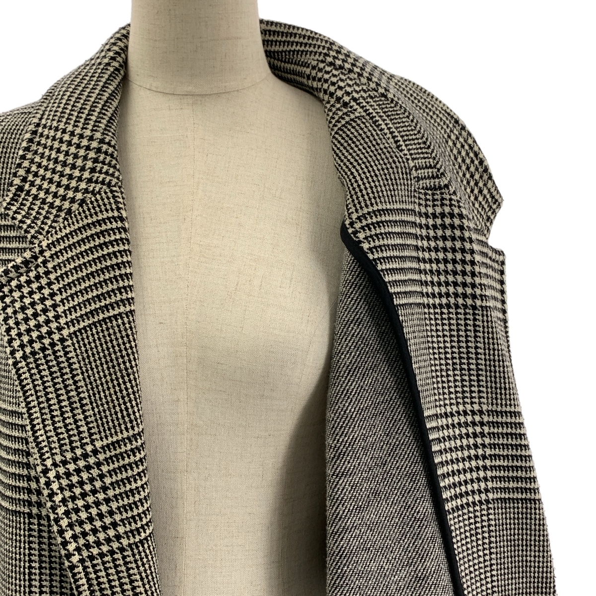 その他 LARA CHECK COAT ウール チェック ベルテッドコート