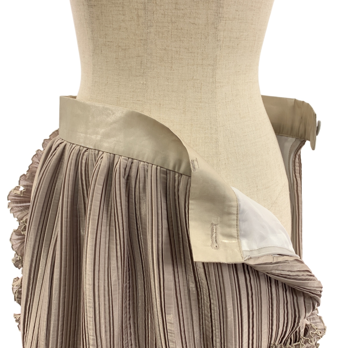 その他 フリル装飾 ギャザー ボリューム スカート / 裏地付き