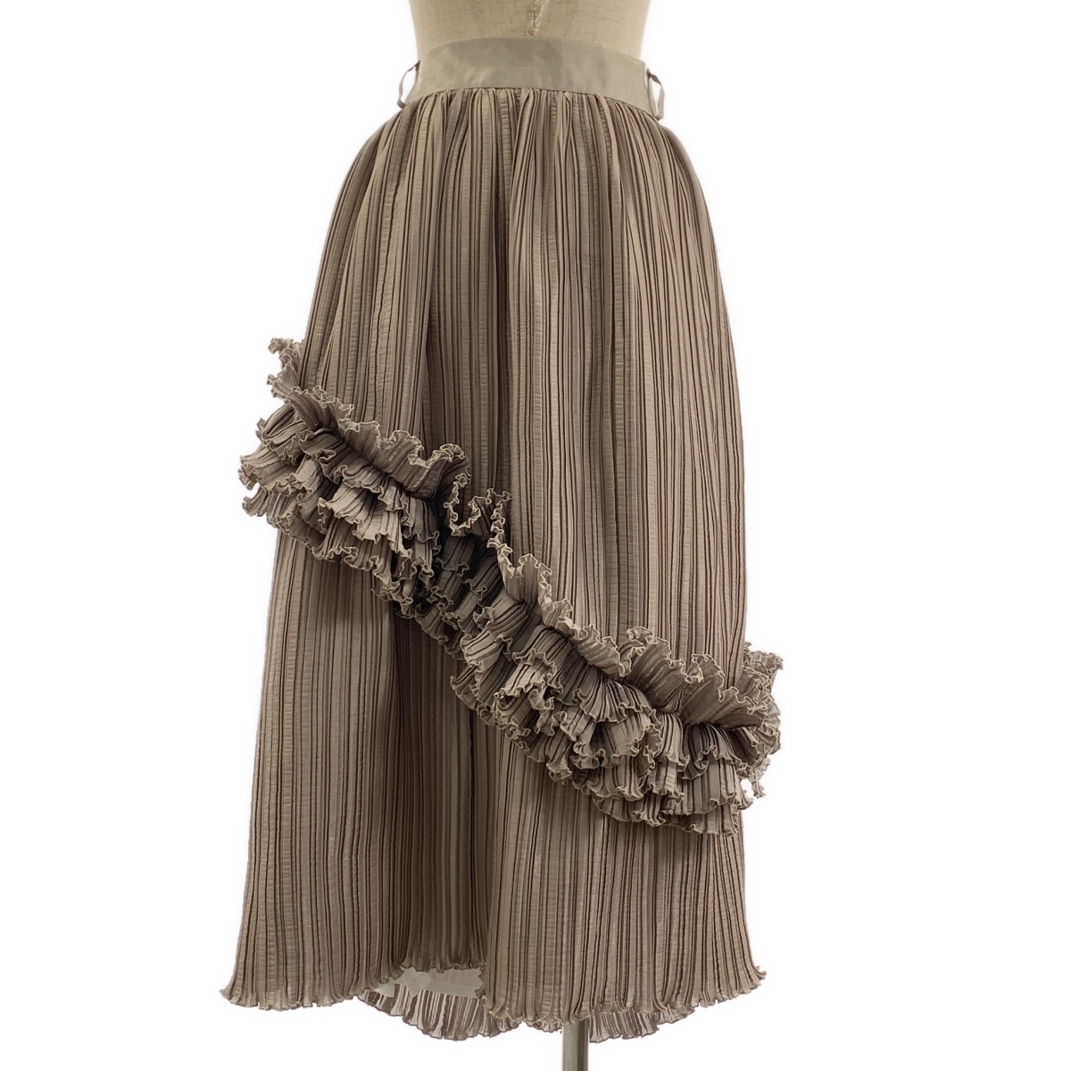 その他 フリル装飾 ギャザー ボリューム スカート / 裏地付き