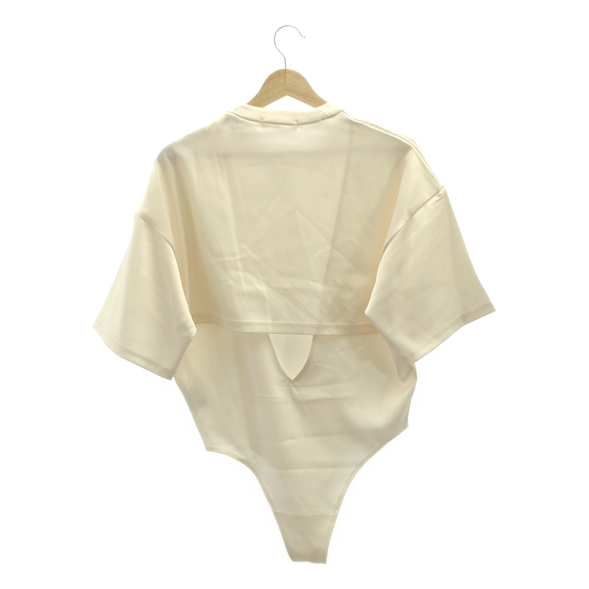 KANAKO SAKAI / カナコサカイ SATIN BODYSUIT クルーネック カットソー