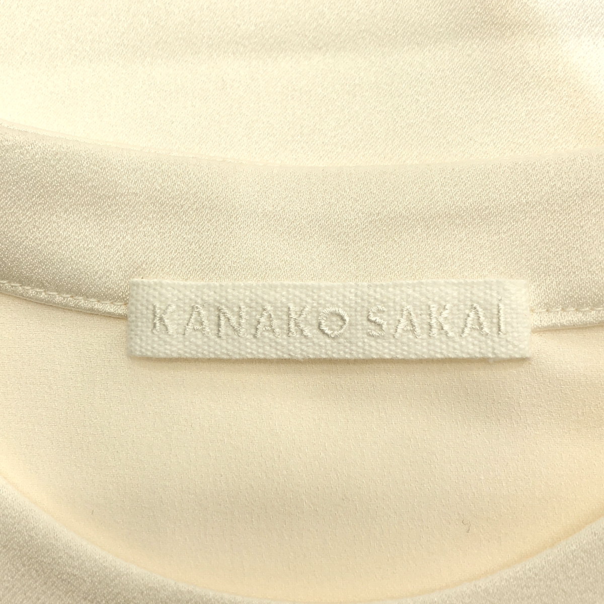 KANAKO SAKAI / カナコサカイ SATIN BODYSUIT クルーネック カットソー