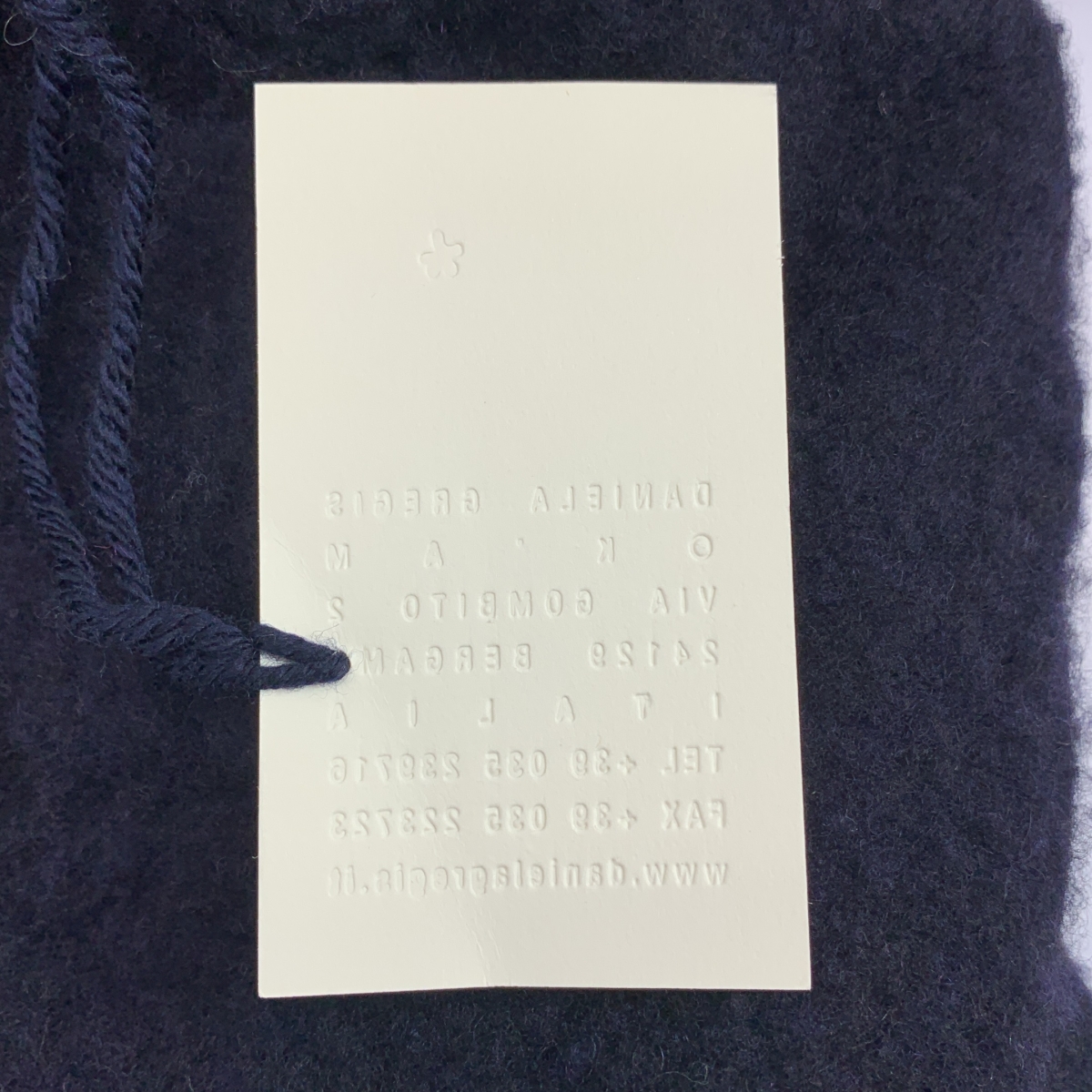 DANIELA GREGIS / ダニエラグレジス ウール × カシミヤ リバーシブル 縮絨 ノーカラー ジャケット