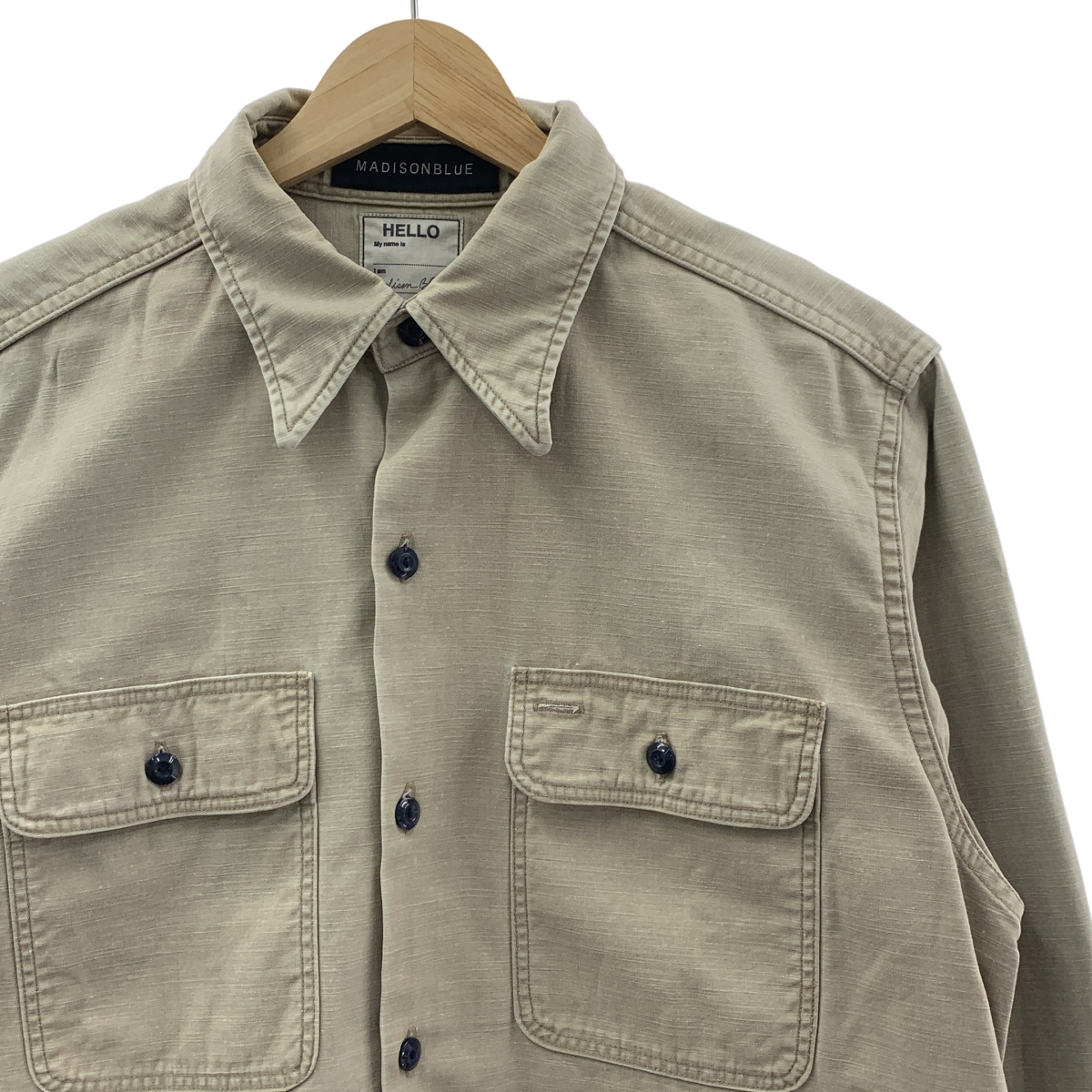 MADISON BLUE / マディソンブルー HAMPTON BACK SATIN SHIRT ハンプトン バックサテンシャツ