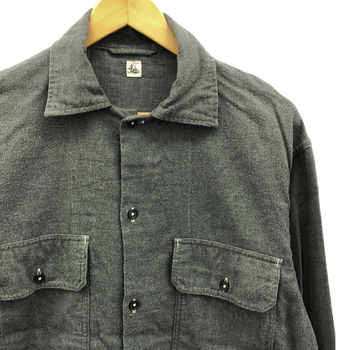 Kaptain Sunshine / キャプテンサンシャイン OPEN COLLAR SHIRTS コットンカシミヤ オープンカラー シャツ