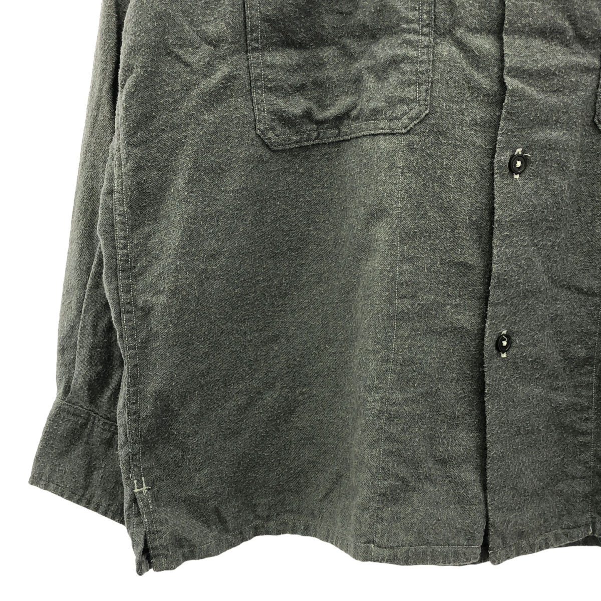 Kaptain Sunshine / キャプテンサンシャイン OPEN COLLAR SHIRTS コットンカシミヤ オープンカラー シャツ