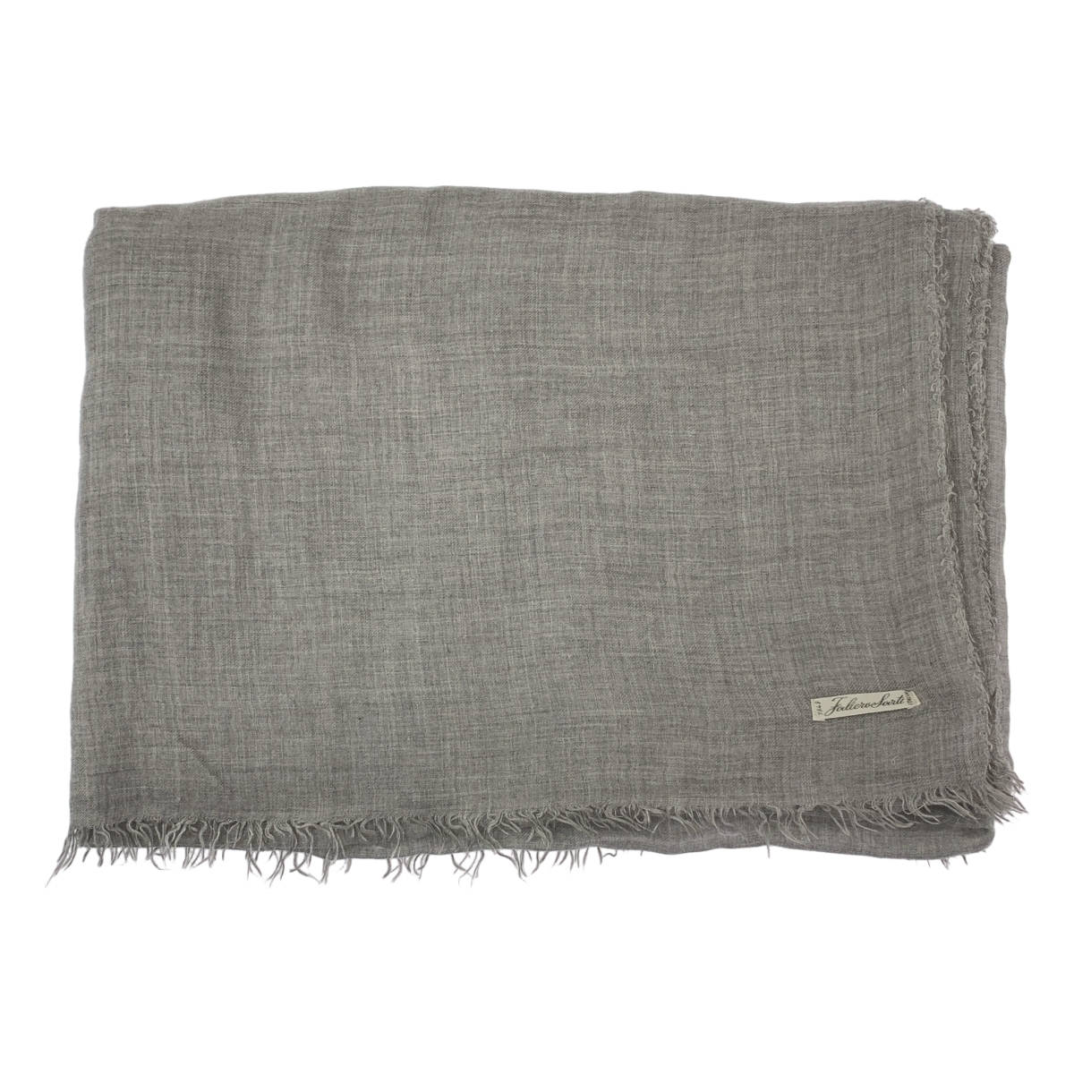 FALIERO SARTI / ファリエロサルティ カシミヤ混 フリンジ 大判 ストール