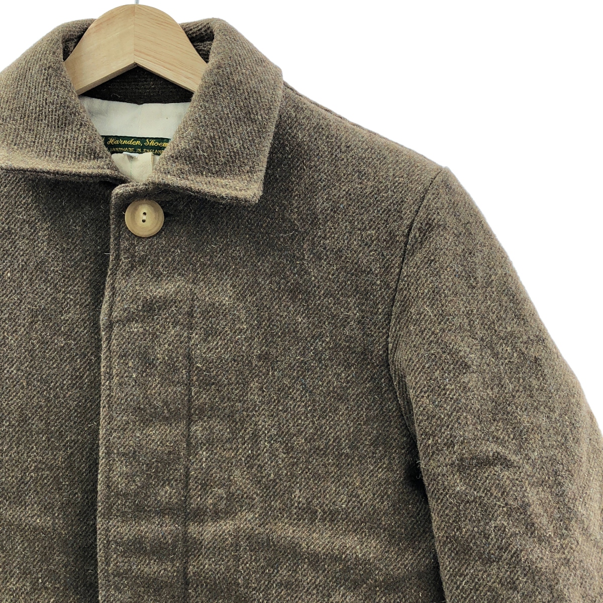 Paul Harnden / ポールハーデン Womens long Mac / ツイード ロング マック コート
