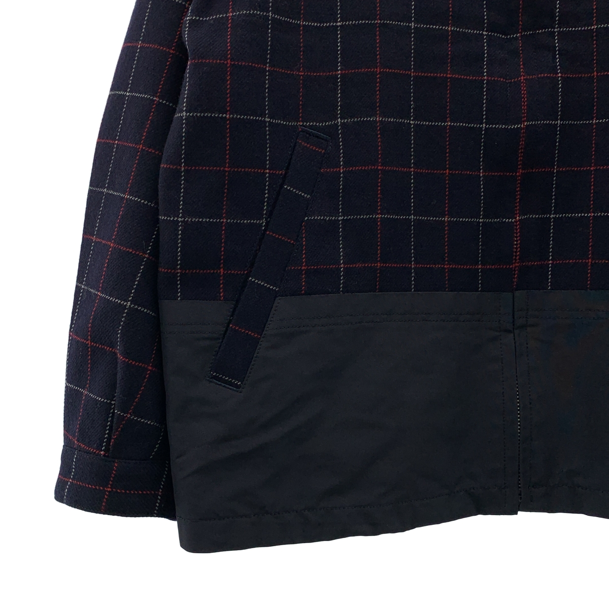 COMME des GARCONS HOMME / コムデギャルソンオム ウール ジップアップ チェックジャケット