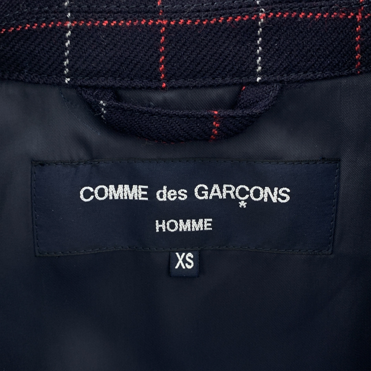 COMME des GARCONS HOMME / コムデギャルソンオム ウール ジップアップ チェックジャケット