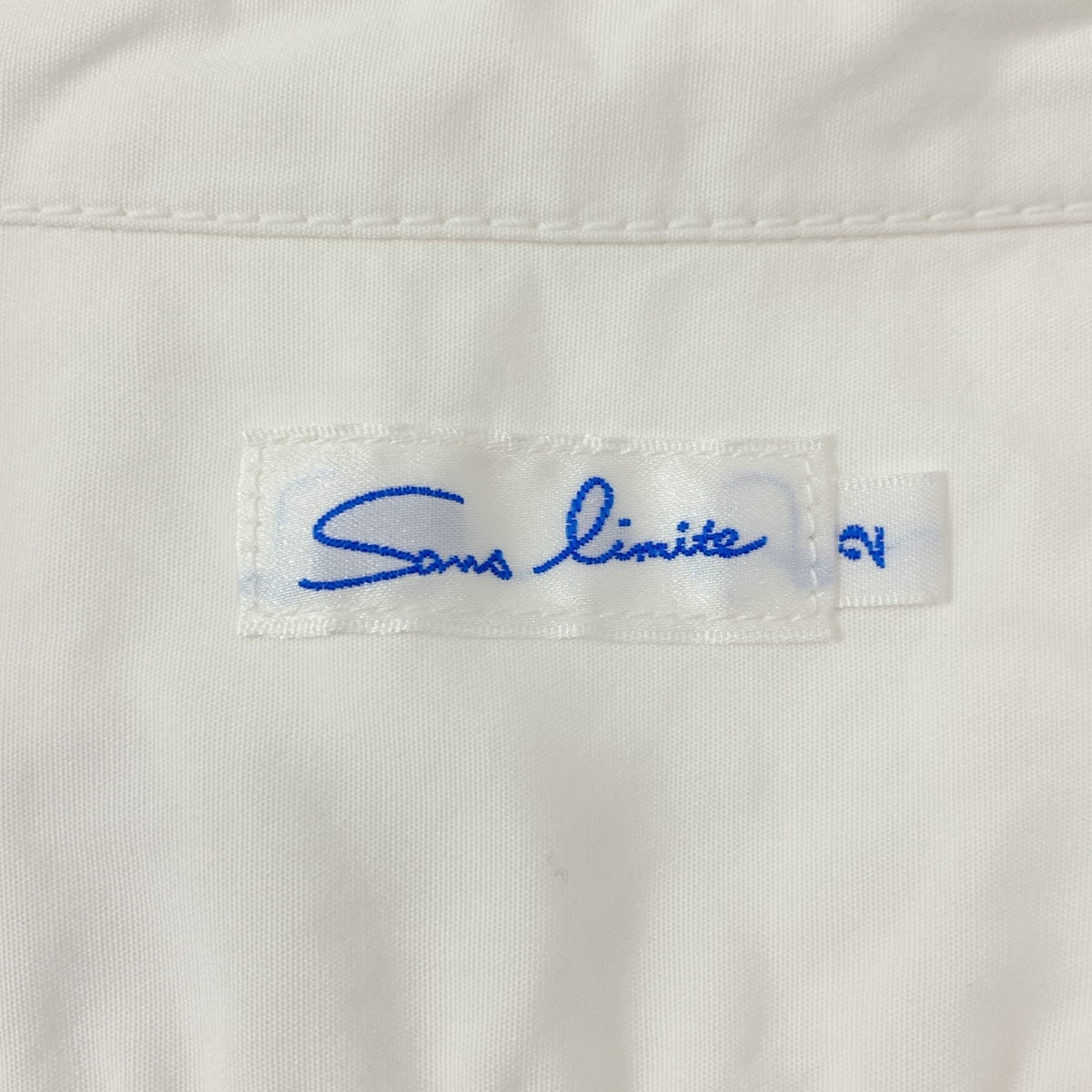 sans limite / サンリミット コットン 3本針 ボックスワイドシャツ