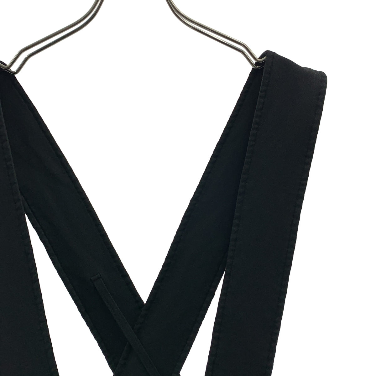 BLACK COMME des GARCONS / ブラックコムデギャルソン ポリエステル 製品加工 吊り ワイドパンツ