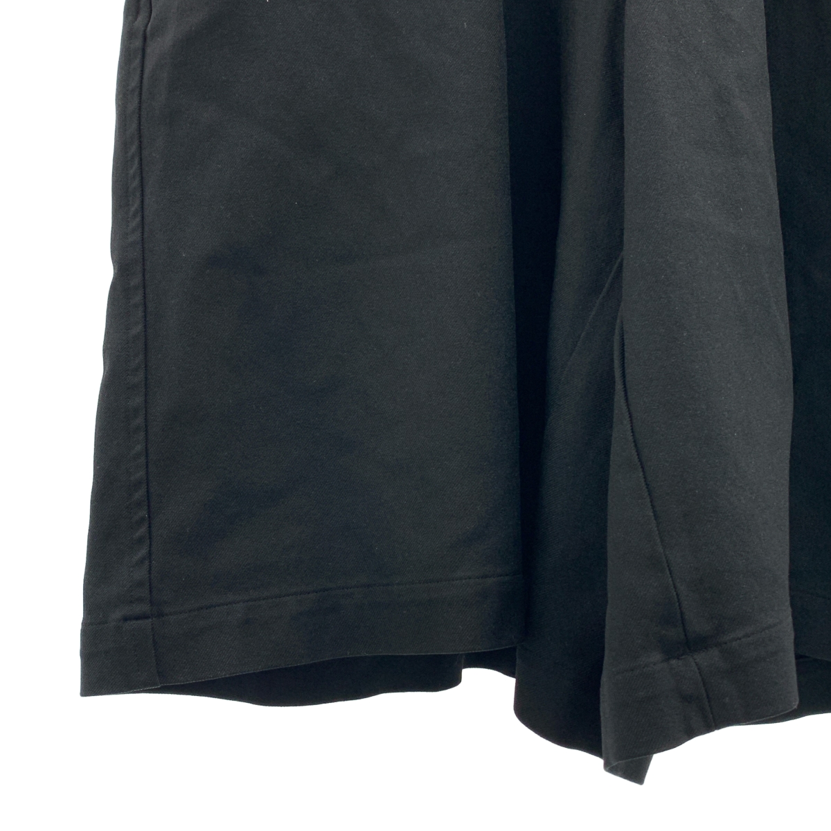 BLACK COMME des GARCONS / ブラックコムデギャルソン ポリエステル 製品加工 吊り ワイドパンツ