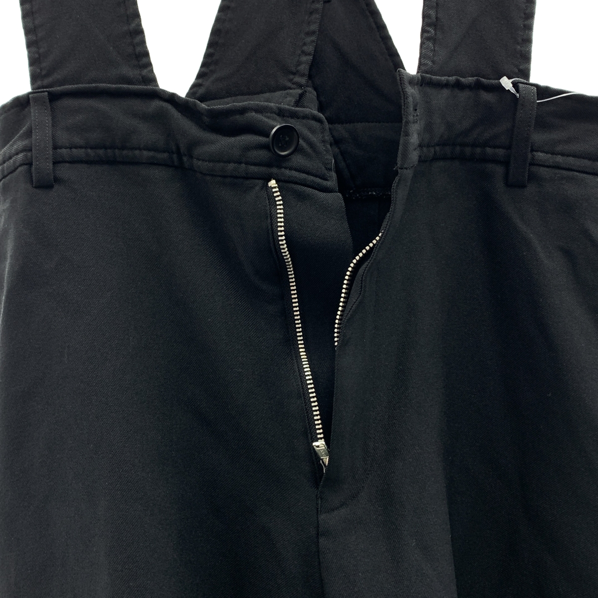 BLACK COMME des GARCONS / ブラックコムデギャルソン ポリエステル 製品加工 吊り ワイドパンツ