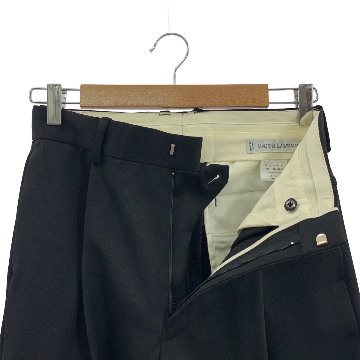 UNION LAUNCH / ユニオンランチ セットアップ 金ボタン ダブルブレスト テーラードジャケット ブレザー 総裏地 / タック スラックス パンツ