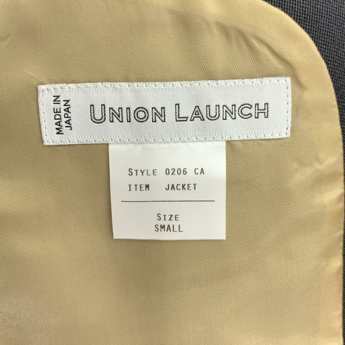 UNION LAUNCH / ユニオンランチ セットアップ 金ボタン ダブルブレスト テーラードジャケット ブレザー 総裏地 / タック スラックス パンツ