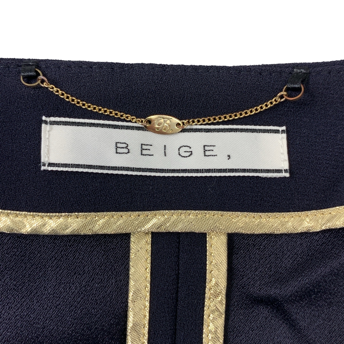 BEIGE， / ベイジ CINDY シンディ / セットアップ / ダブルカラー ジャケット / スラックス パンツ