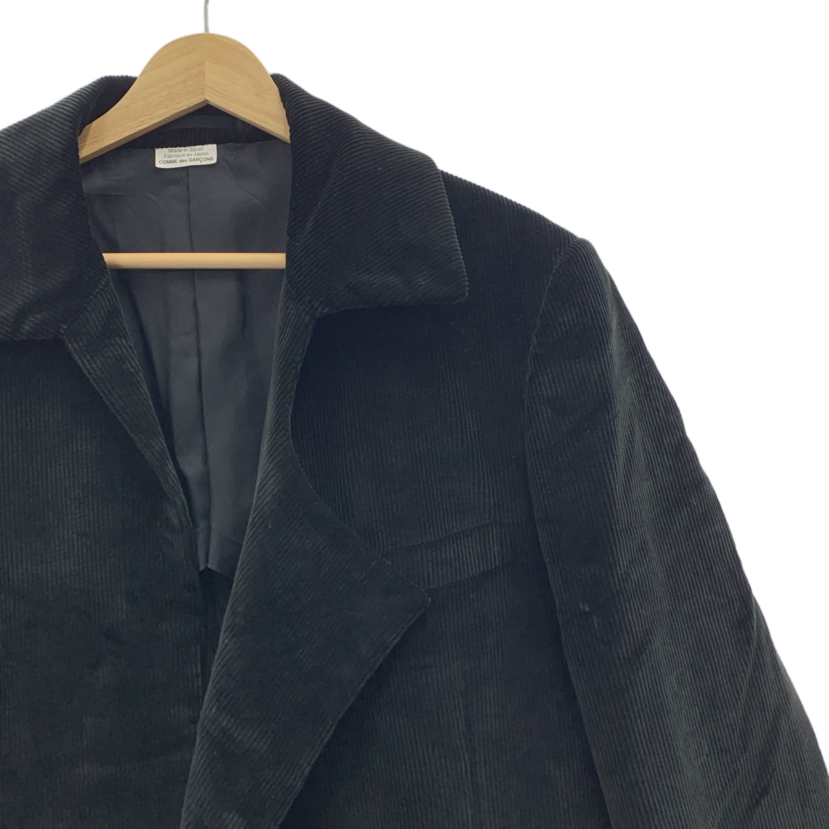 COMME des GARCONS HOMME PLUS / コムデギャルソンオムプリュス コーデュロイ アシンメトリーデザイン ロングコート