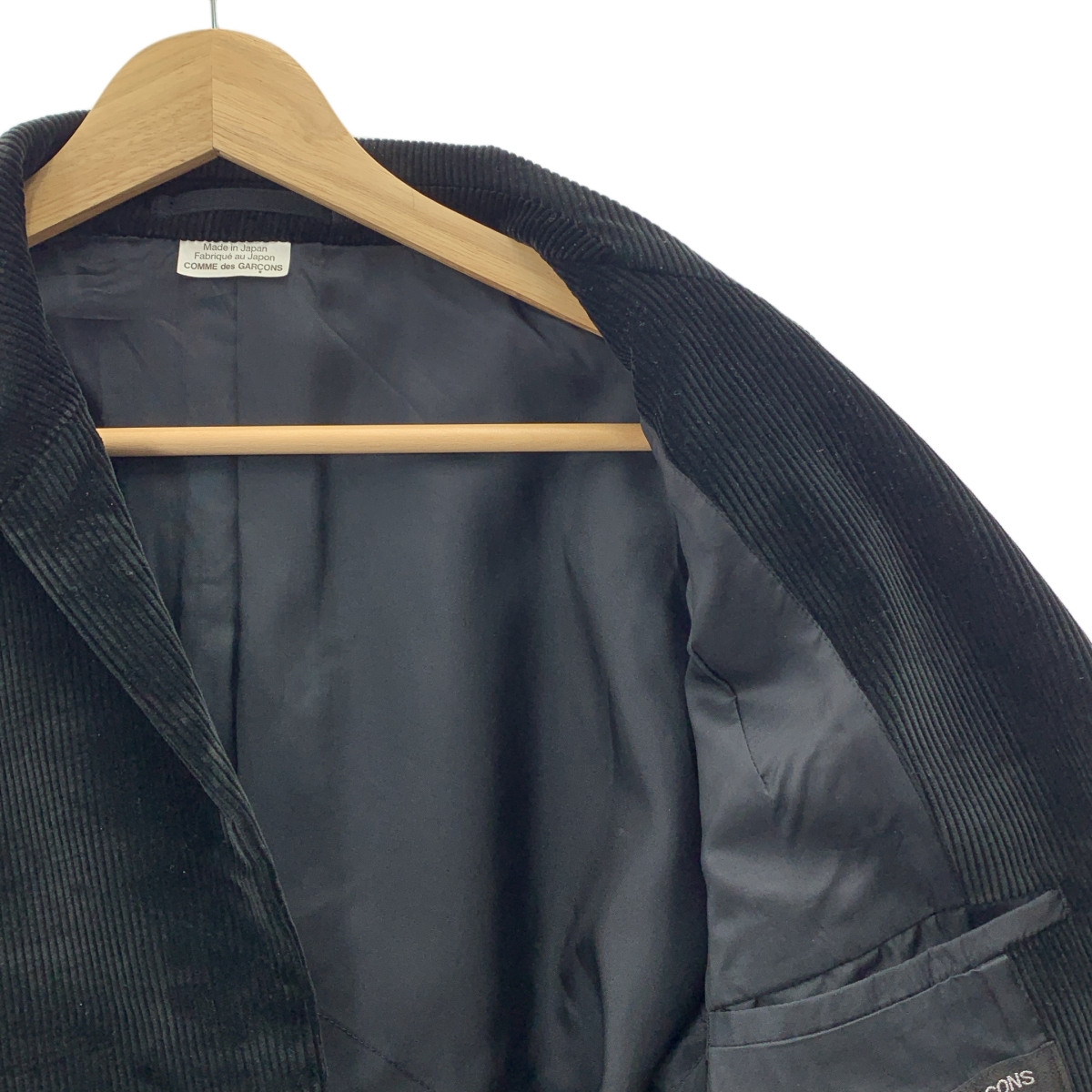 COMME des GARCONS HOMME PLUS / コムデギャルソンオムプリュス コーデュロイ アシンメトリーデザイン ロングコート