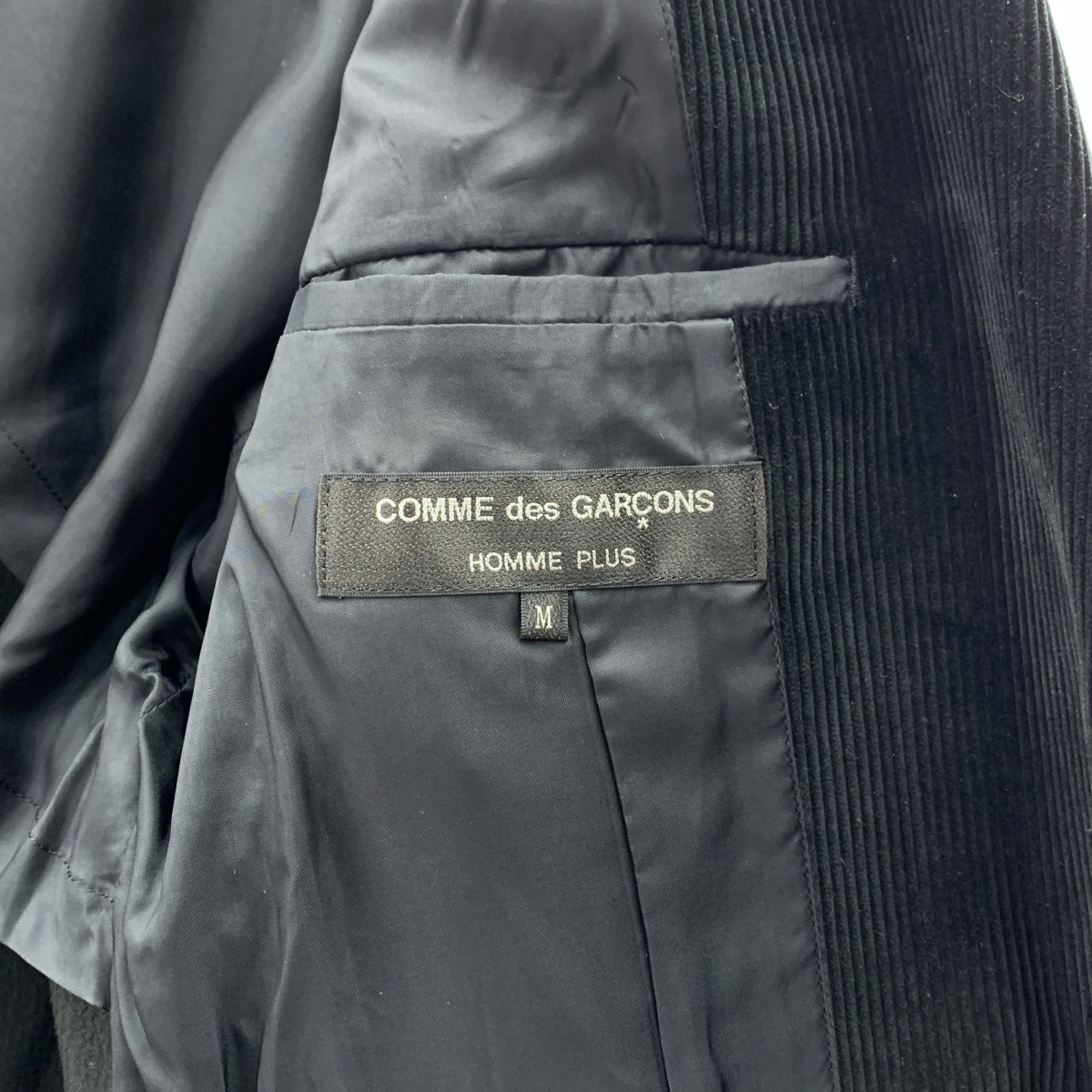 COMME des GARCONS HOMME PLUS / コムデギャルソンオムプリュス コーデュロイ アシンメトリーデザイン ロングコート