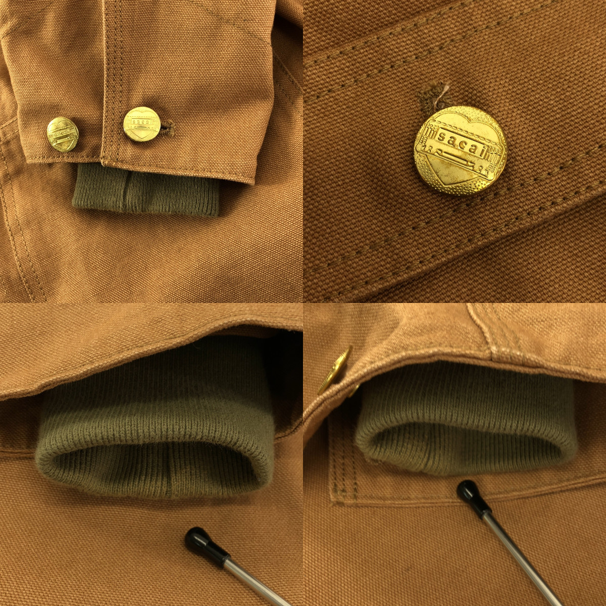 sacai / サカイ × Carhartt WIP / カーハート CanvasxMA-1 JK / ドッキング カバーオール ジャケット