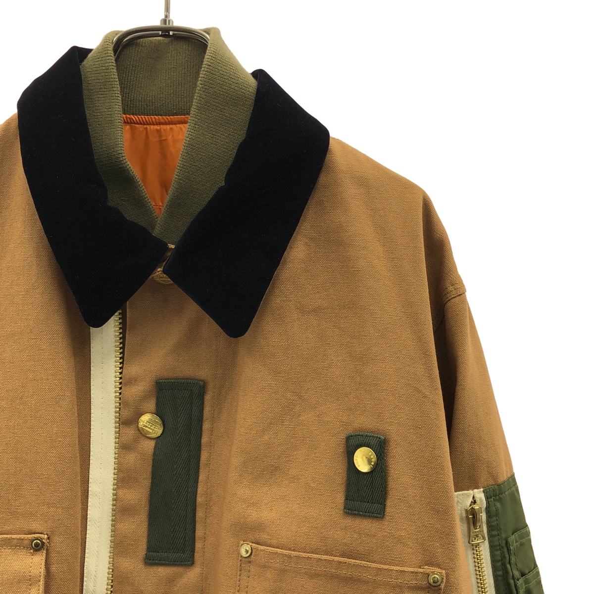 sacai / サカイ × Carhartt WIP / カーハート CanvasxMA-1 JK / ドッキング カバーオール ジャケット