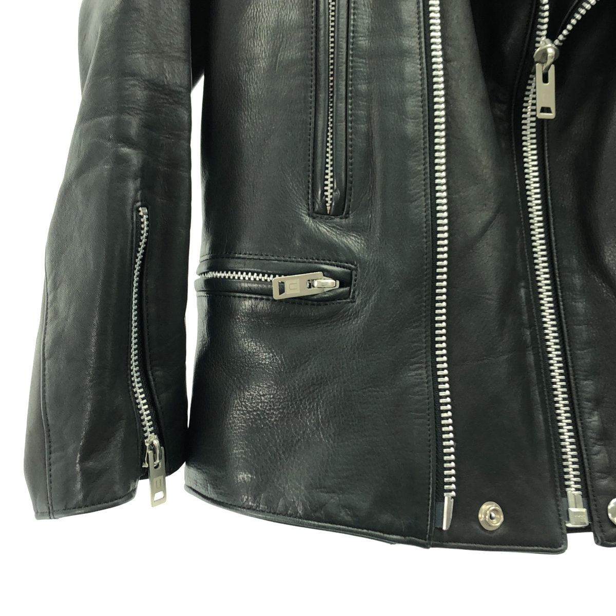 その他 牛革 カウレザー ダブルライダース ジャケット / 総裏地