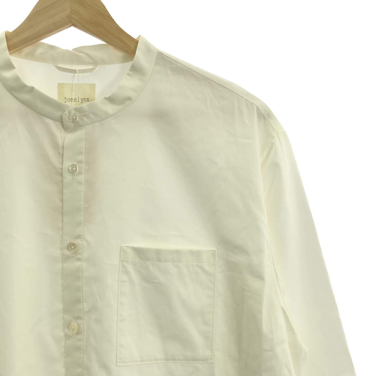 jonnlynx / ジョンリンクス Long shirts スタンドカラー コットン ロングシャツ