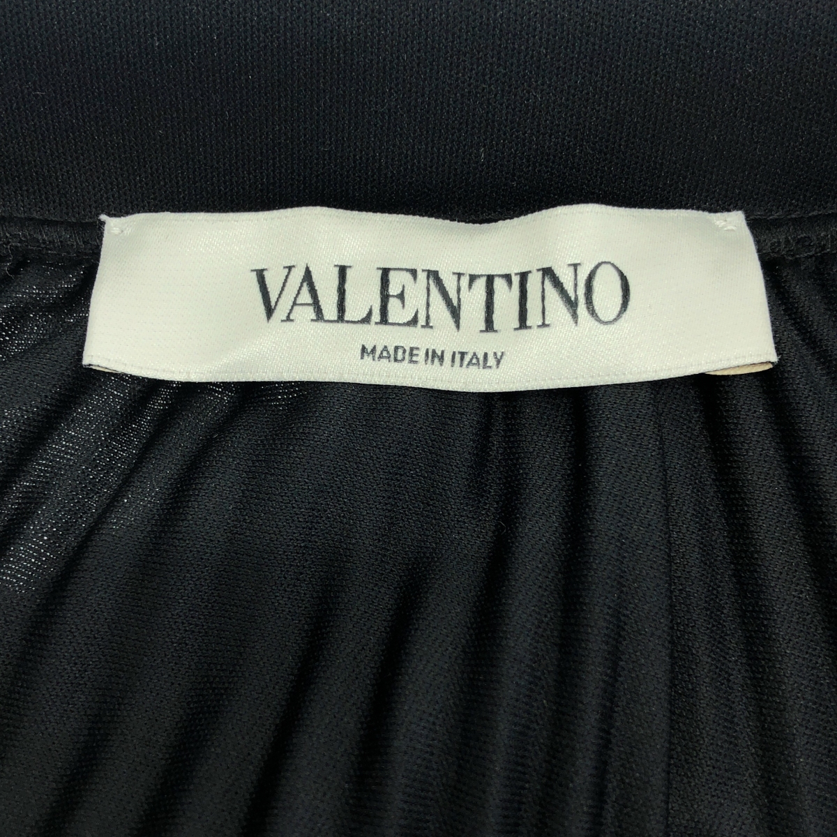 VALENTINO / ヴァレンティノ ワンポイント ロゴ サイドレース プリーツ スカート