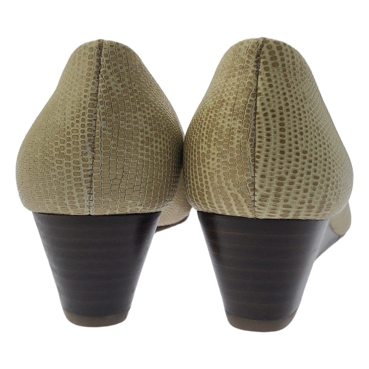 TORY BURCH / トリーバーチ エンボスレザー ウェッジ パンプス