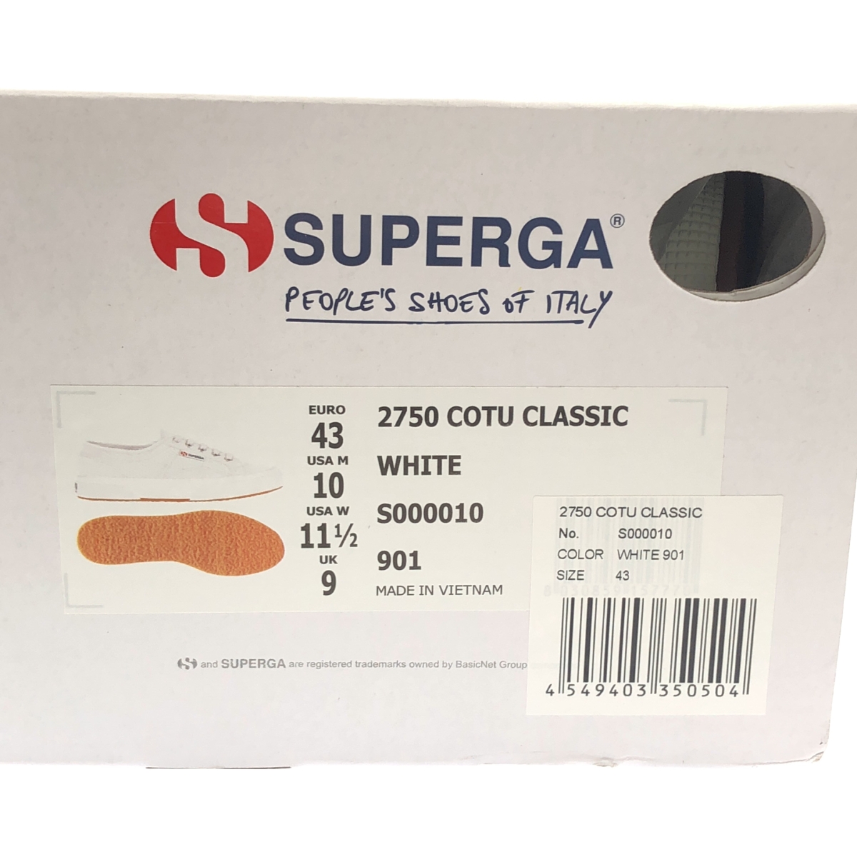 SUPERGA / スペルガ COTU CLASSIC キャンバス ローカットスニーカー