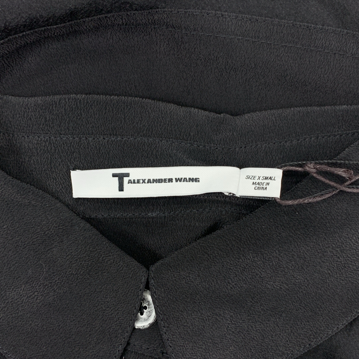 T by Alexander Wang / ティーバイアレキサンダーワン silk 100% / シルク ノースリーブ シャツ ドレス ワンピース