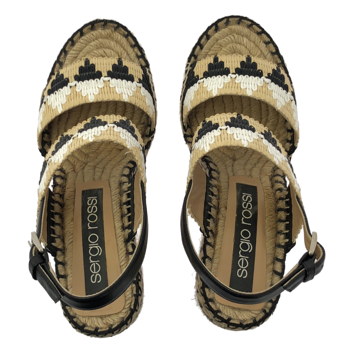 sergio rossi / セルジオロッシ SR RIMINI 085 ウェッジソール サンダル