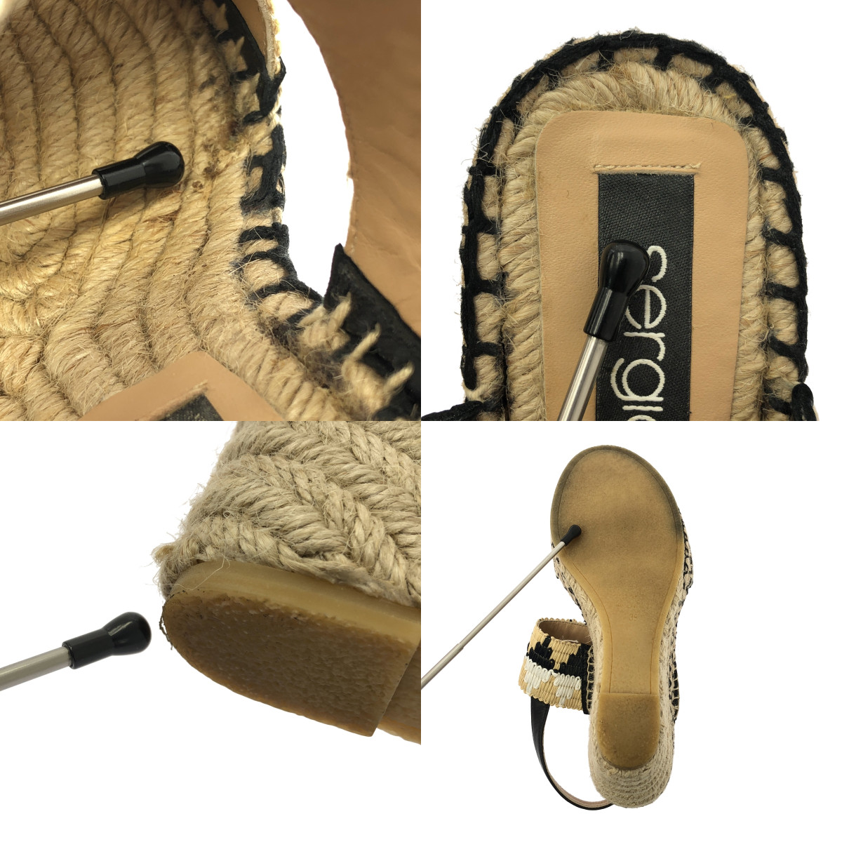 sergio rossi / セルジオロッシ SR RIMINI 085 ウェッジソール サンダル