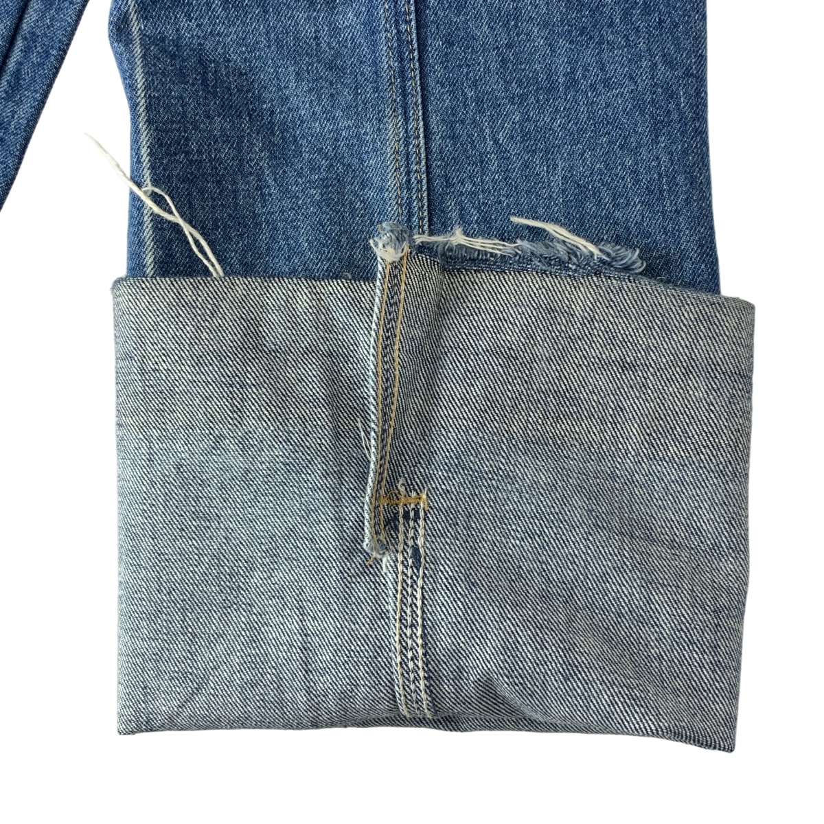 FUMIKA UCHIDA / フミカウチダ センタープレス カットオフ デニムパンツ