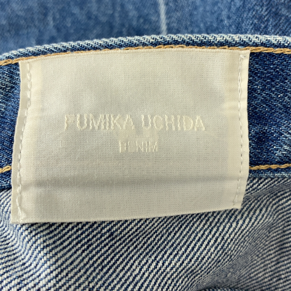 FUMIKA UCHIDA / フミカウチダ センタープレス カットオフ デニムパンツ