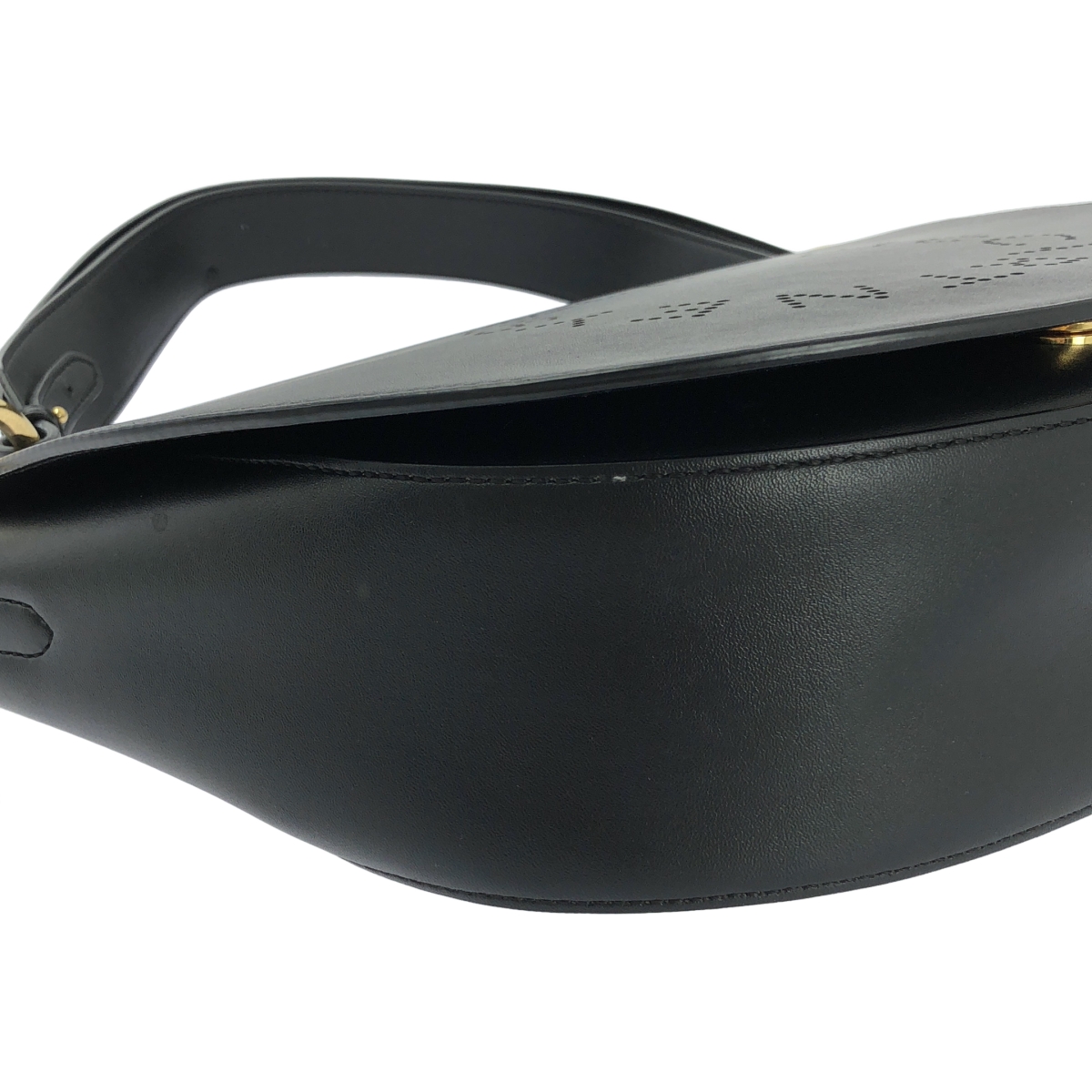 STELLA McCARTNEY / ステラマッカートニー LOGO Marlee Eco Soft Alter Mat Flap Shoulder BAG / ロゴ ハーフムーン ショルダー バッグ