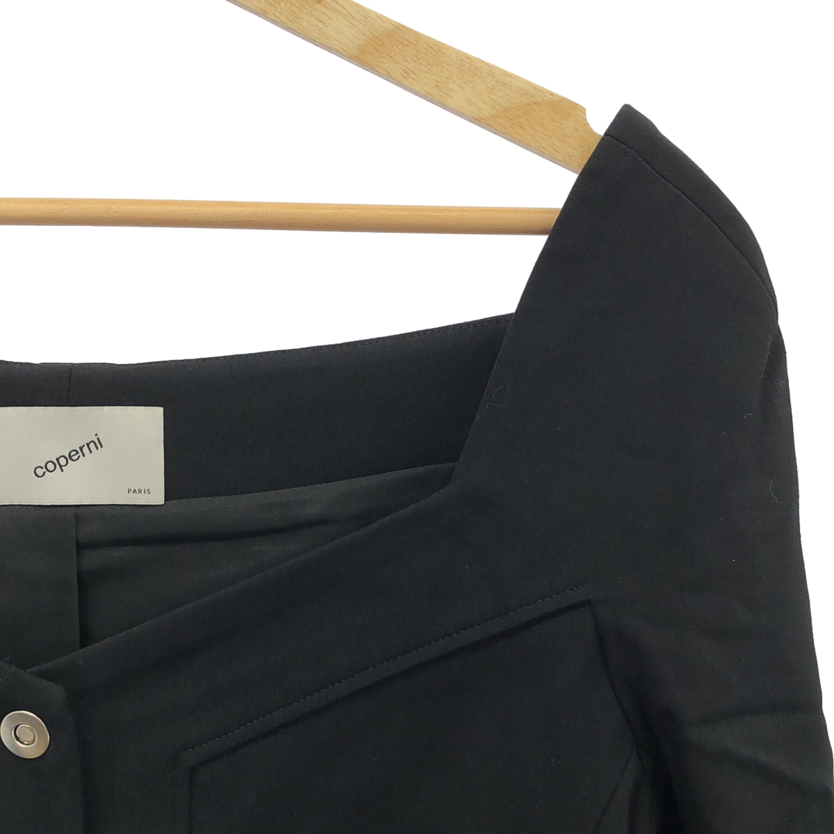 その他 オフショルダー ビスコース クロップドジャケット