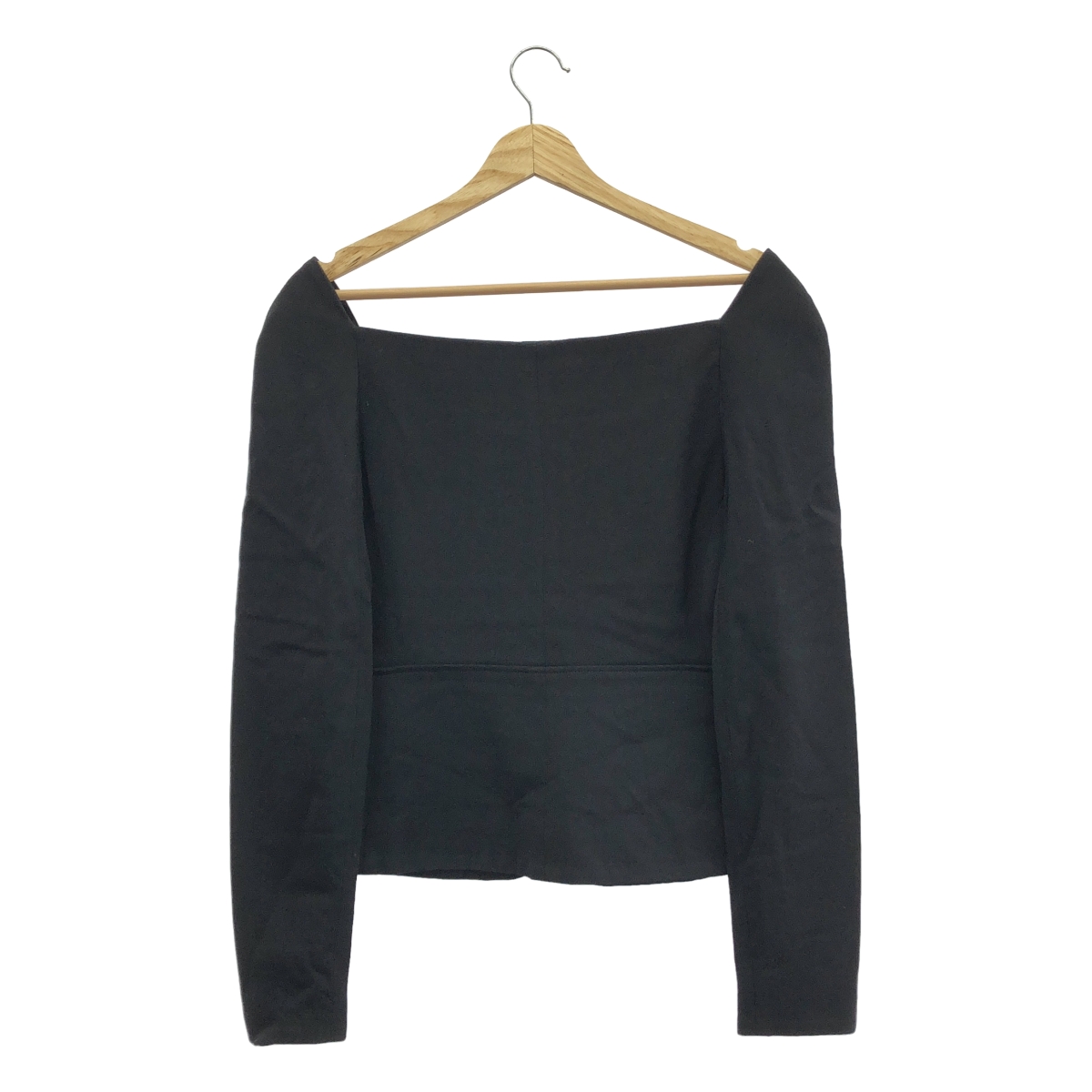 その他 オフショルダー ビスコース クロップドジャケット