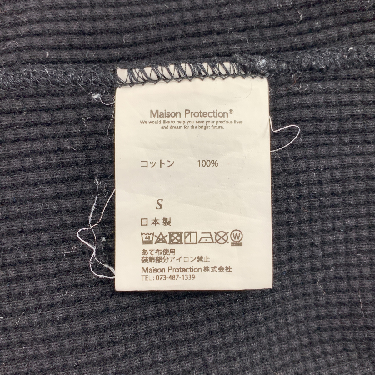 その他 WAFFLE l/s waffle thermal tee ロングスリーブ ワッフル サーマルTシャツ