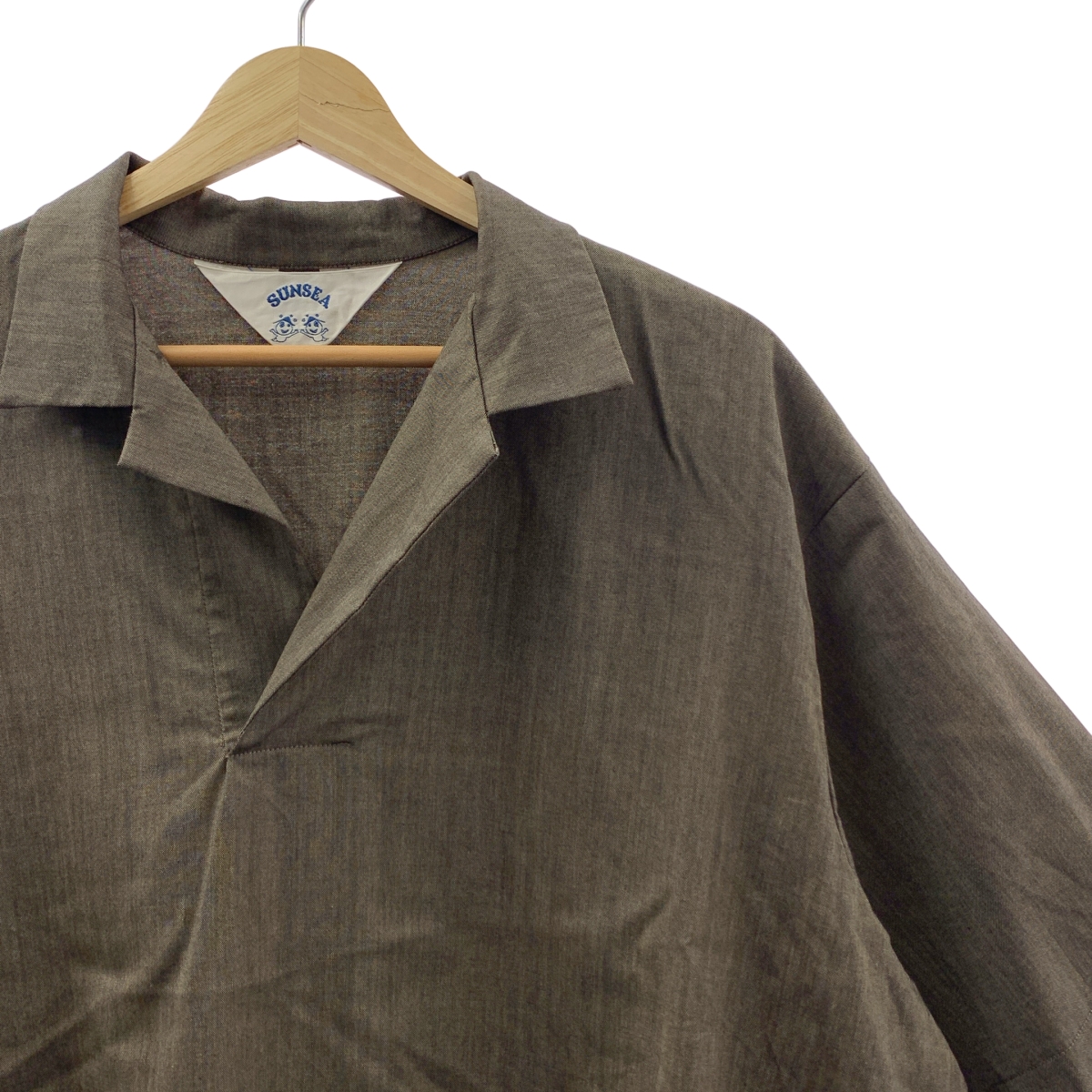 SUNSEA / サンシー SNM4 POLO ウール スキッパーシャツ