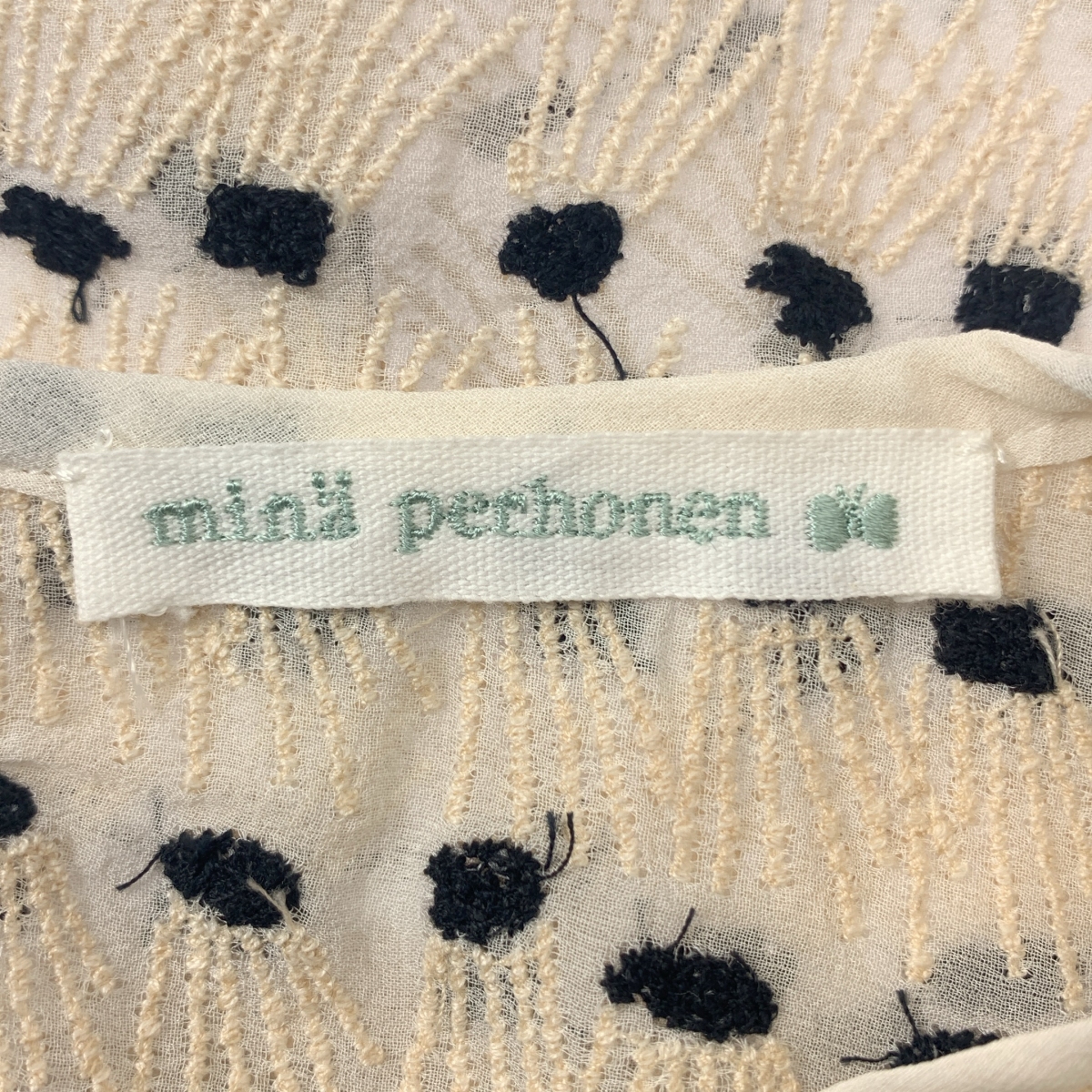 mina perhonen / ミナペルホネン hope rain シルク 刺しゅう ブラウス