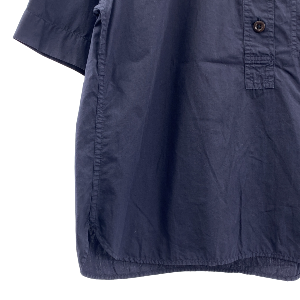 MHL. / エムエイチエルマーガレットハウエル コットン バンドカラー プルオーバーシャツ