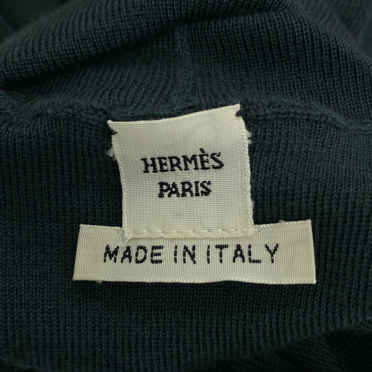 HERMES / エルメス カシミヤ ハイゲージ タートルネックニット
